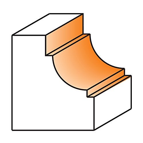 CMT ORANGE TOOLS CMT 864.048.11 Cavetto Edge Mold Bit with 3/16-Inch Radius, 1/4-Inch Shank - Image 2