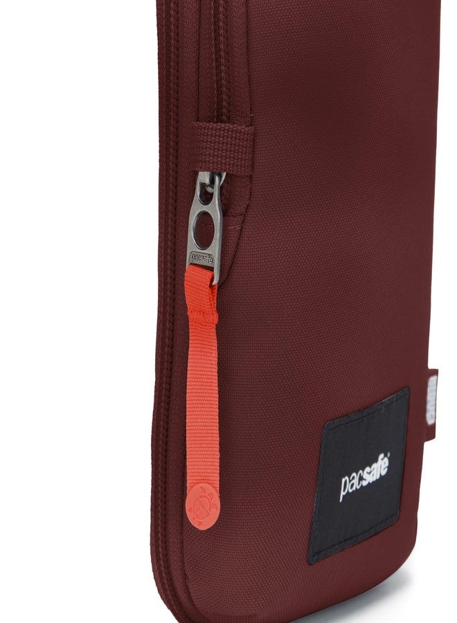 Pacsafe GO Anti Theft Tech Crossbody, Garnet Red - Image 5