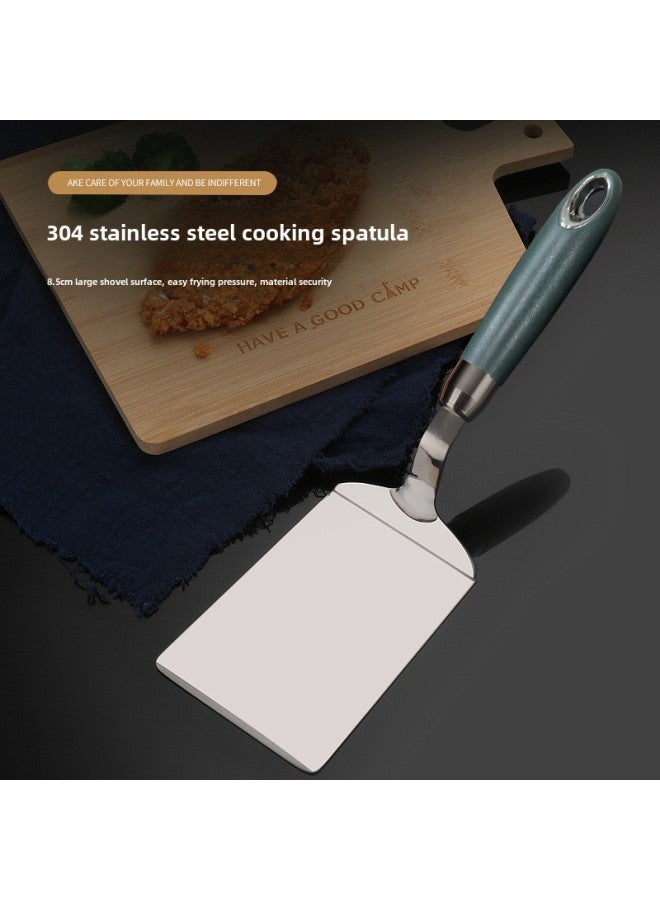 Cheng Huijie 304 Stainless Steel Fried Shovel Pancake Tools Cooking Shovel Pancake Pancake Teppanyaki Fried Egg Pancake-Specifications:304 Steel Cooking Shovel-Color:dark Green - Image 2