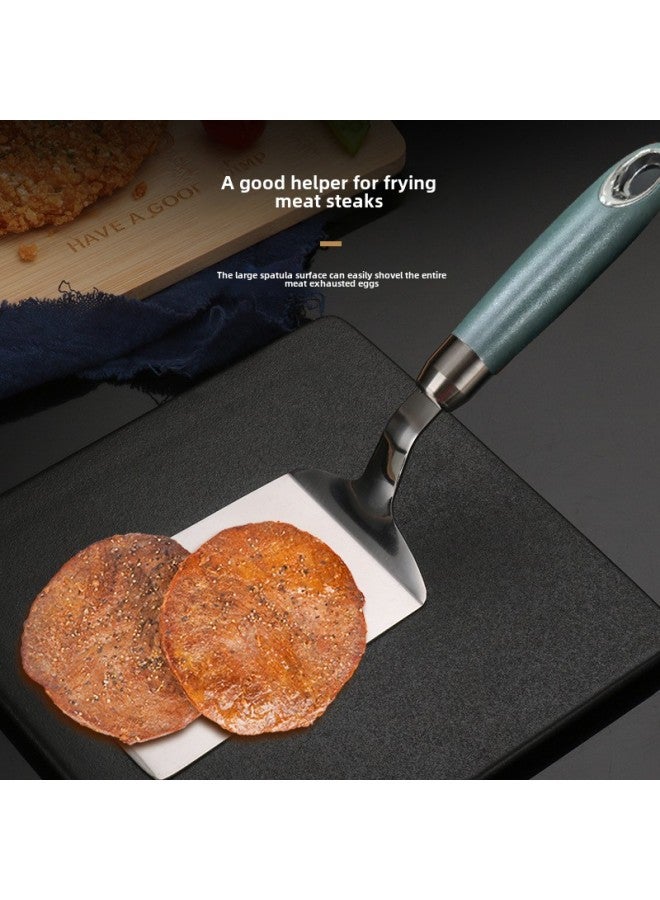 Cheng Huijie 304 Stainless Steel Fried Shovel Pancake Tools Cooking Shovel Pancake Pancake Teppanyaki Fried Egg Pancake-Specifications:304 Steel Cooking Shovel-Color:dark Green - Image 5