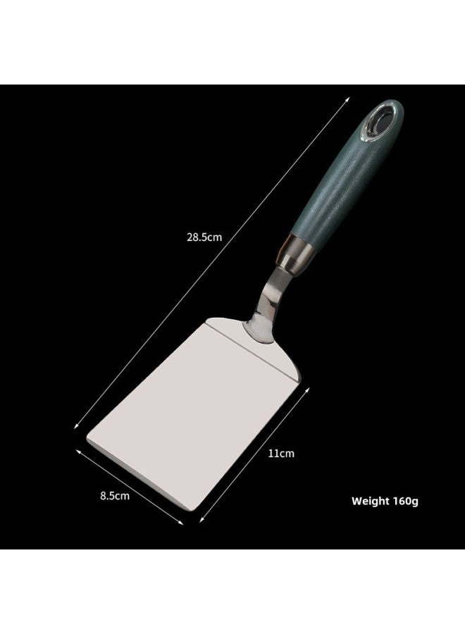 Cheng Huijie 304 Stainless Steel Fried Shovel Pancake Tools Cooking Shovel Pancake Pancake Teppanyaki Fried Egg Pancake-Specifications:304 Steel Cooking Shovel-Color:dark Green - Image 1