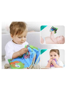 Vinayakart Vinayakart 4PCS Cloth Books for Babies, Educational Toy, Educational Soft Toy, Children's Soft Cloth Book Toy Set, Animal, Sea Animal, Story and Math, Kids Cognition Educational Toy with Rustle  - Image 4