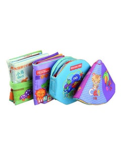 Vinayakart Vinayakart 4PCS Cloth Books for Babies, Educational Toy, Educational Soft Toy, Children's Soft Cloth Book Toy Set, Animal, Sea Animal, Story and Math, Kids Cognition Educational Toy with Rustle  - Image 1