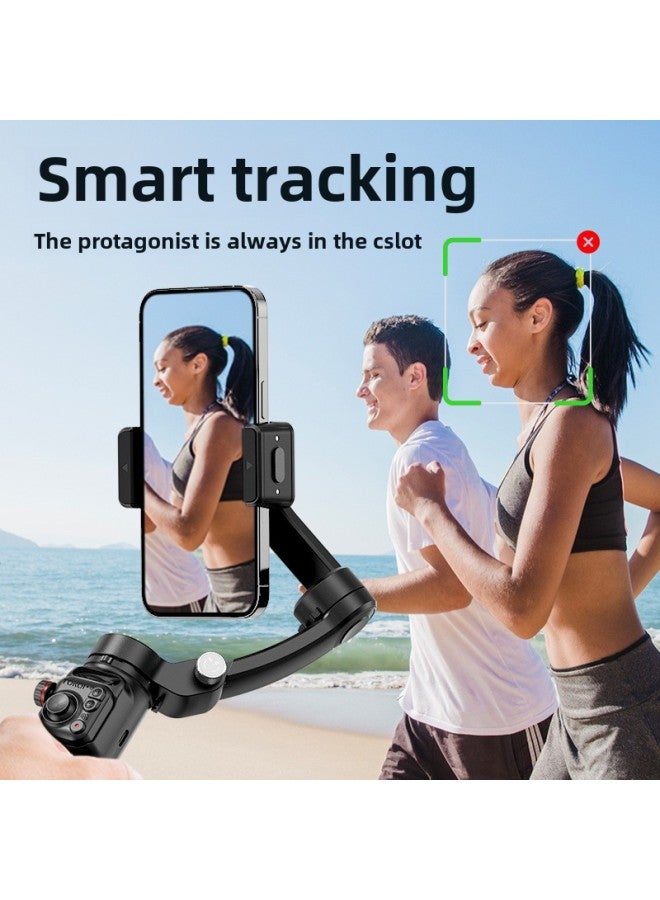 TOKQI Mobile Phone Gimbal Three-axis Stabilizer M02 Intelligent Face Tracking Anti-shake Photography Live Handheld Tripod-Color:[m02+a08 Tracking Module] Intelligent Ai Three-axis Gimbal Stabilizer  - Image 3