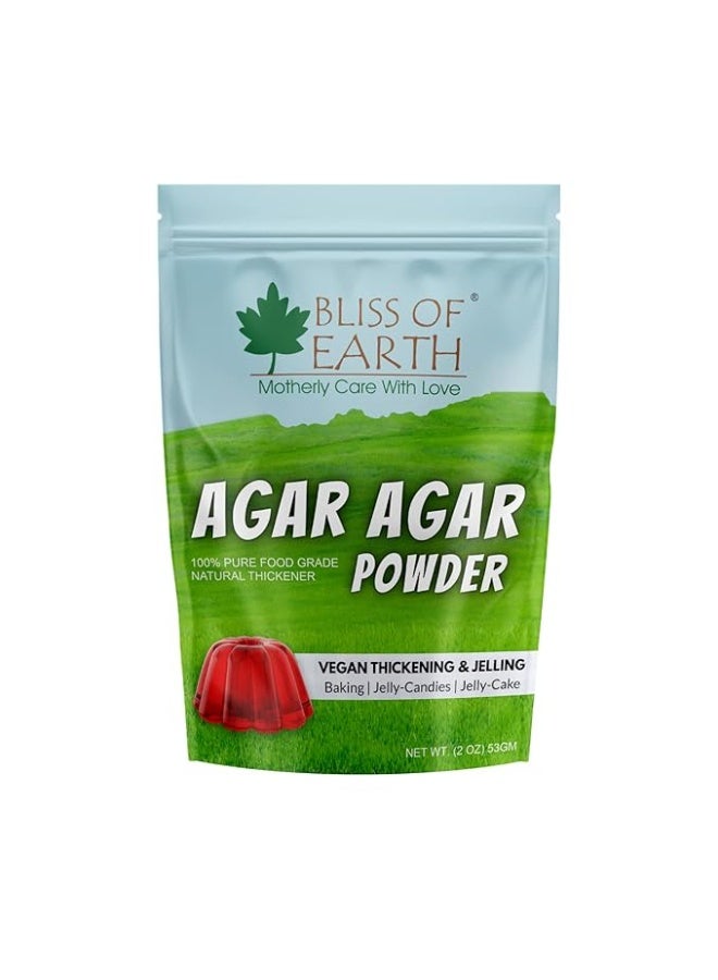 بليس اوف ايرث بودرة أجار أجار من بليس أوف إيرث – 100٪ طبيعية لتكثيف وتجلّي الأطعمة النباتية – مثالية للحلويات والجيلاتين النباتي والكعك – 53 جم (2 أونصة) - Image 2