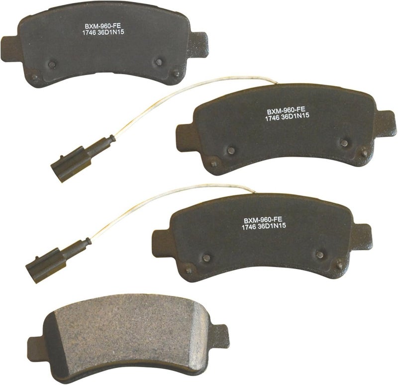 Bendix Premium SBM1746 Semi-Metallic Rear Brake Pads for Ram ProMaster 1500 2021-2014, ProMaster 2500 2021-2014, ProMaster 3500 2021-2014 - Image 1