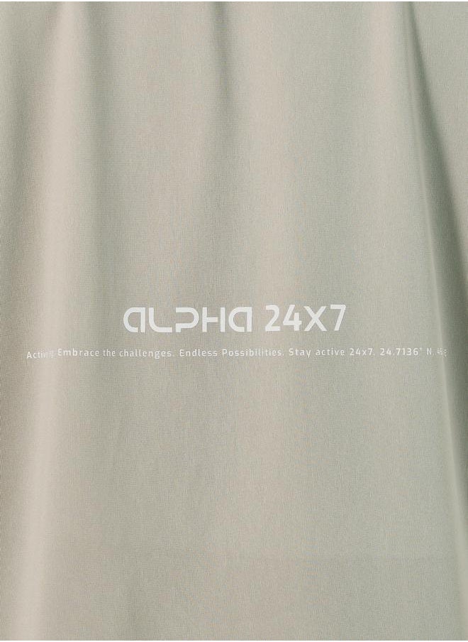 Styli - Hooded Minimal Print Vest with Zipping Detail - Image 1