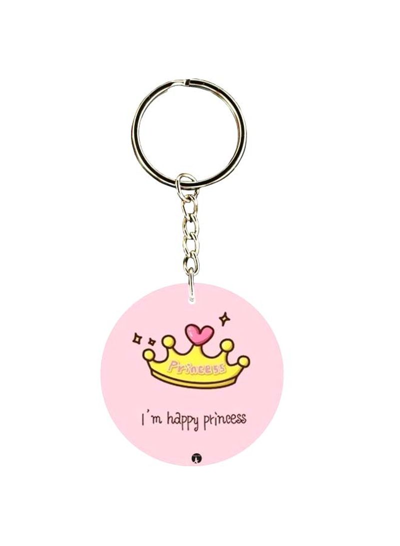RKN Double Sided Crown Printed Keychain