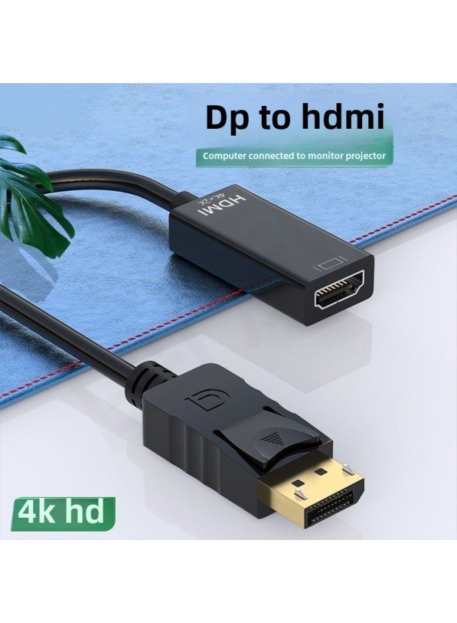 Computer Displayport To Hdmi Monitor Projector Video Converter Dp To Hdmi Adapter Cable 4k-Color:DP To HDMI Converter - Image 2