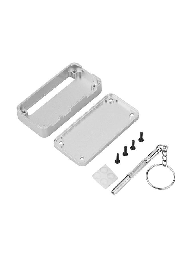 Thoraya Ultra-thin Aluminium Alloy Enclosure Box Protective Case for Raspberry Pi Zero / Zero W Silver  - Image 1