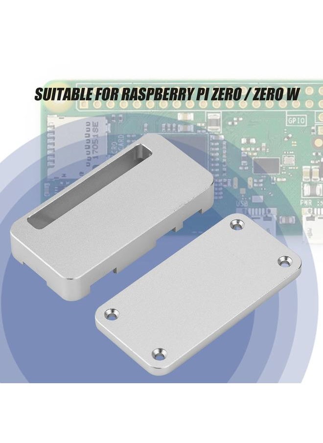 Thoraya Ultra-thin Aluminium Alloy Enclosure Box Protective Case for Raspberry Pi Zero / Zero W Silver  - Image 5