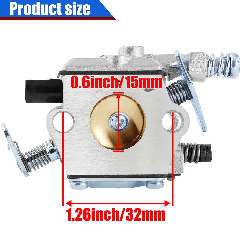 YOFMOO MS210 MS230 MS250 Carburetor for 021 023 025 Chainsaw WT-286 WT-215 Zama C1Q-S11E C1Q-S11G 1123-120-0603 1123-120-0605 Carb with Filter Fuel Oil Cap - Image 3