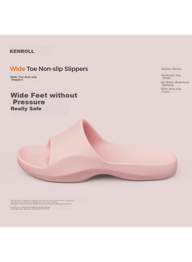 Kenroll Non-slip Slippers, Home Bathroom Lightweight Thick-soled Wide-fit All-season Sandals - Image 1