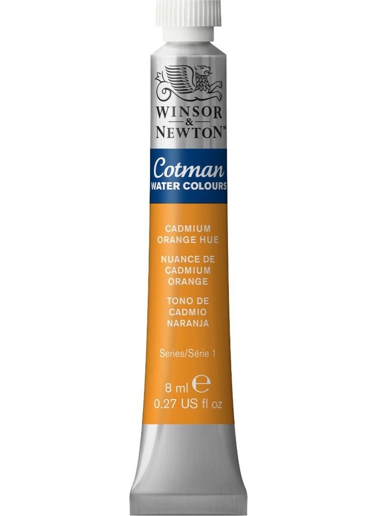 WINSOR & NEWTON Winsor & Newton Cotman Water Colour - Tube of 8 ML - Cadmium Orange Hue (090) - Highly Pigmented, Vibrant, Vivid & Intermixable Artists' Water Colour Paints - More Colours Available  - Image 3
