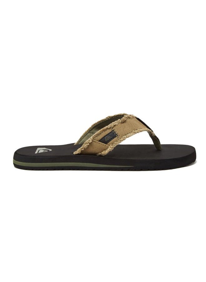 QUIKSILVER Men's Monkey Abyss Three-Point Sandal, Green/Black/Brown, 14 - Image 2
