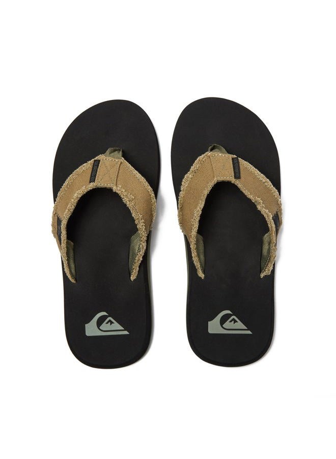 QUIKSILVER Men's Monkey Abyss Three-Point Sandal, Green/Black/Brown, 14 - Image 4