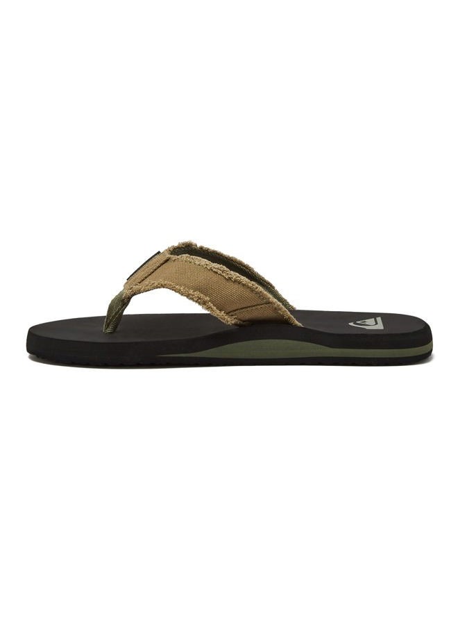 QUIKSILVER Men's Monkey Abyss Three-Point Sandal, Green/Black/Brown, 14 - Image 3