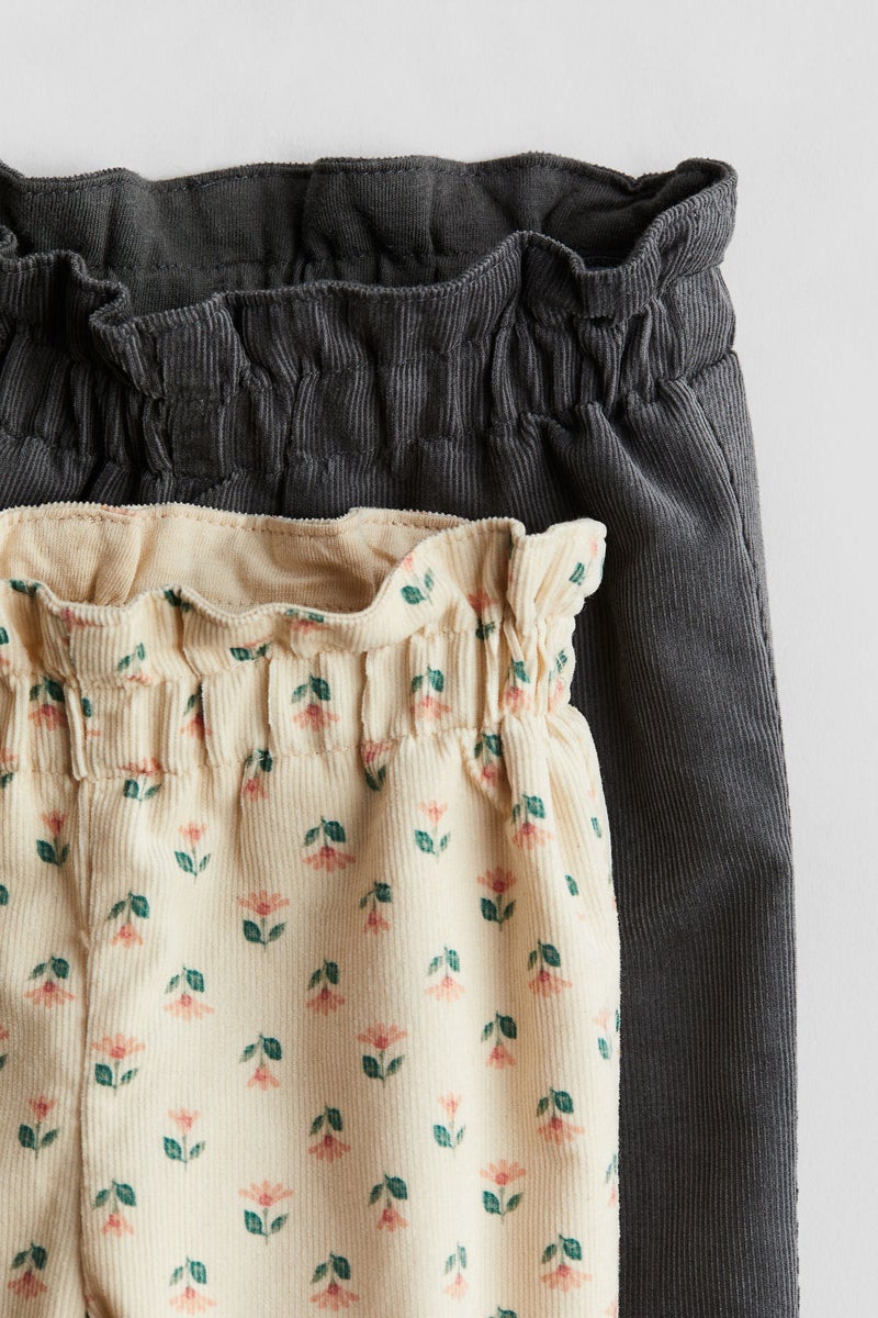 H&M 2-Pack Paper Bag Trousers  - Image 2
