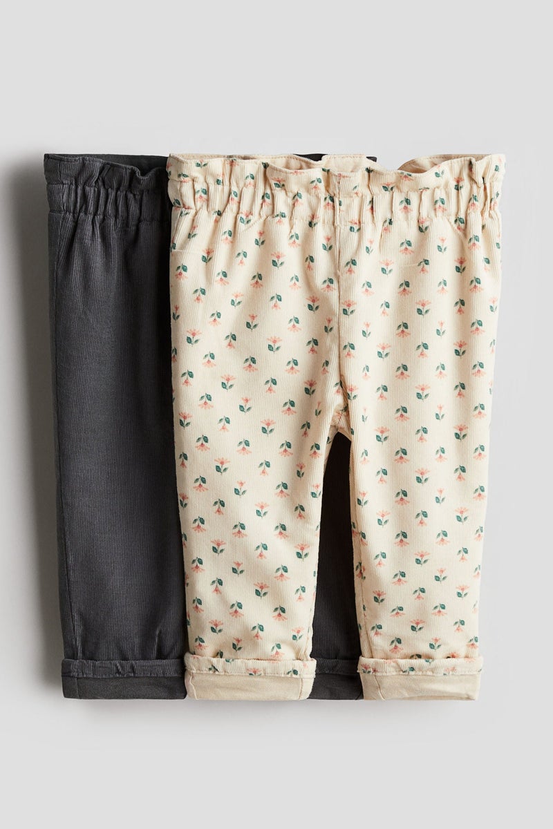 H&M 2-Pack Paper Bag Trousers  - Image 1