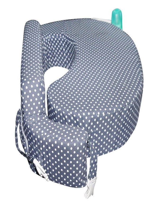 Gordon Nursing Pillow for Breastfeeding, Nursing and Posture Support with Pocket and Removable Slipcover Made in Eco Friendly Soft Fabric (Polka Dot)-New - Image 3