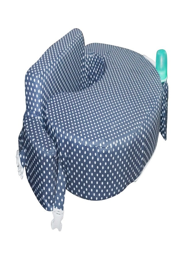 Gordon Nursing Pillow for Breastfeeding, Nursing and Posture Support with Pocket and Removable Slipcover Made in Eco Friendly Soft Fabric (Polka Dot)-New - Image 1