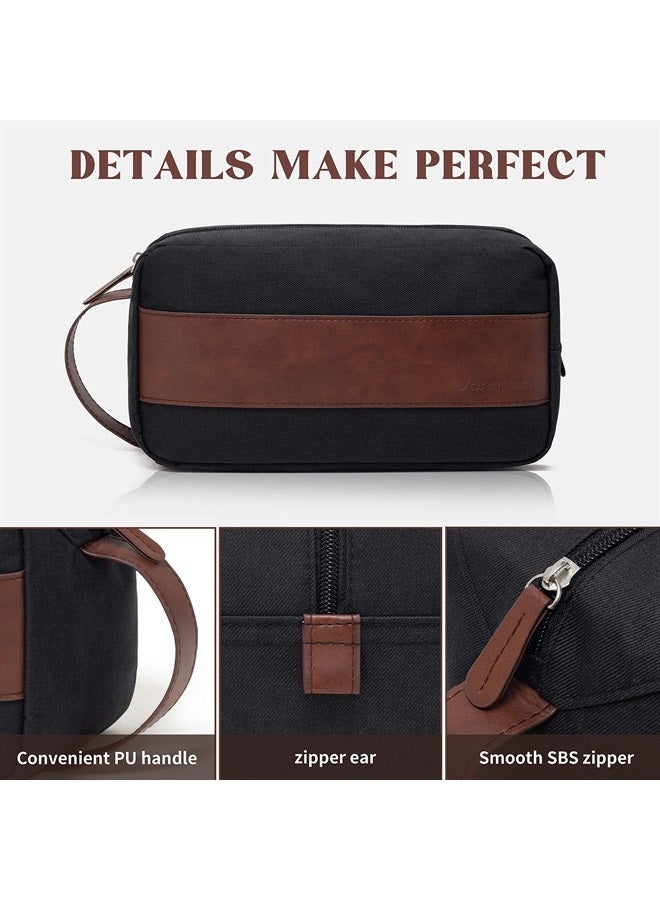 Vorspack Toiletry Bag for Men - Large Dopp Kit for Travel Water Resistant Travel Bag for Toiletries Accessories Lightweight Toiletries Bag - Black - Image 4