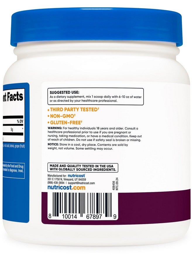 Nutricost L-Glutamine Powder Sweetened with Stevia (500 Grams, BlackBerry Lemonade) - Supplement for Gut Support, 5 Grams of L-Glutamine Per Serving, Gluten Free and Non-GMO - Image 4