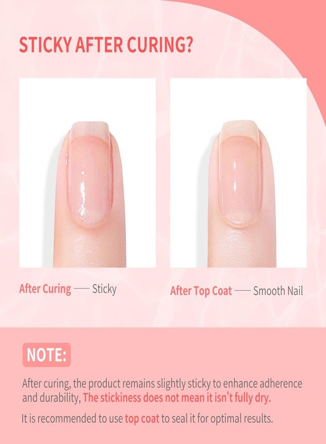 JODSONE Builder Gel for Nails,4Pcs 10ML Builder Gel Set, Nail Apex and Extension Strengthener Hard Need to Cured by Nail Lamp,Clear White Pink Brown - Image 4