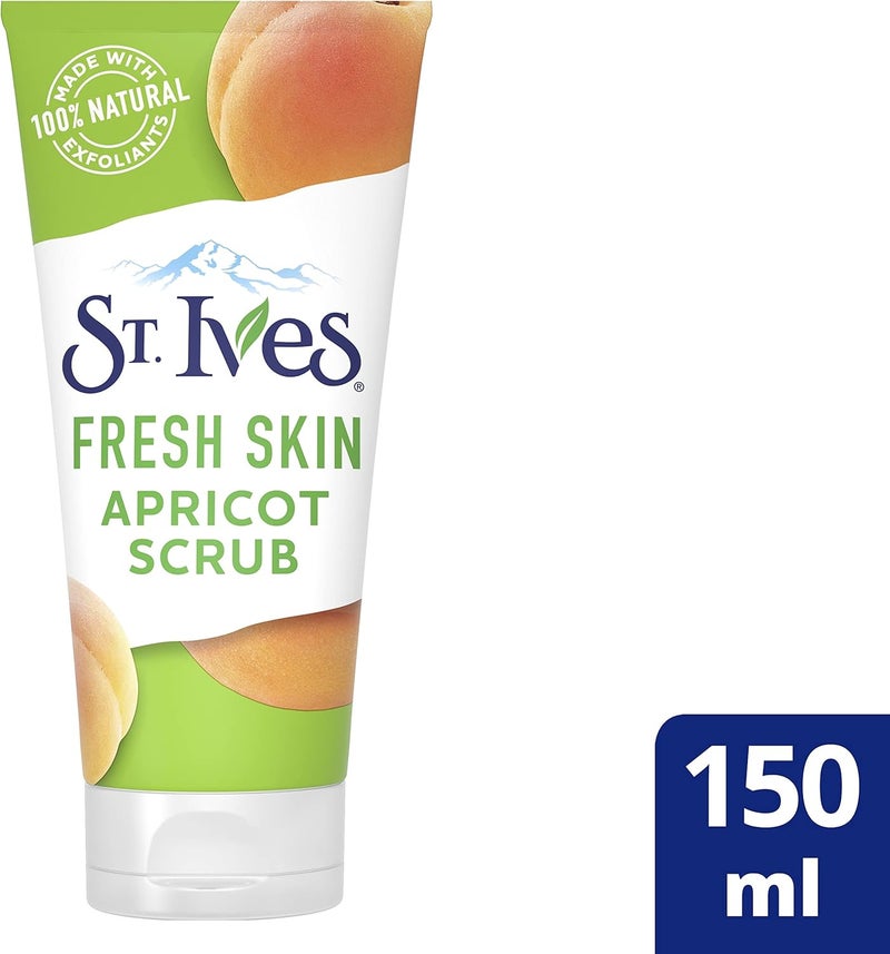 St. Ives Fresh Skin Invigorating Apricot Scrub - 150ml Exfoliating Facial Scrub - Image 2