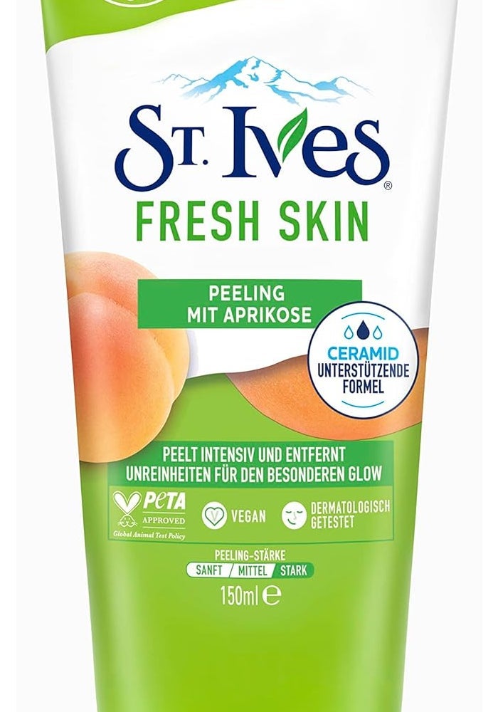 St. Ives Fresh Skin Invigorating Apricot Scrub - 150ml Exfoliating Facial Scrub - Image 4