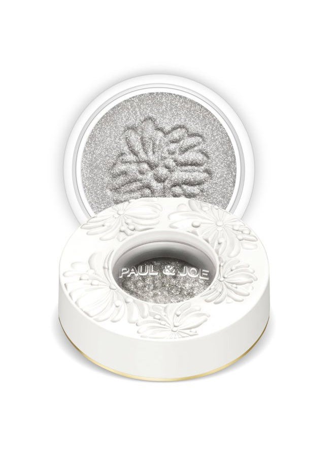 Paul & Joe - Sparkling Eye Shadow, Iridescent Eye Glitter with a Buildable Pop of Color, Smooth & Hydrating Gel-Base Eye Makeup with a Dewy Effect, Sparkling White Silver, 08 Métallisé, 0.21 oz - Image 1