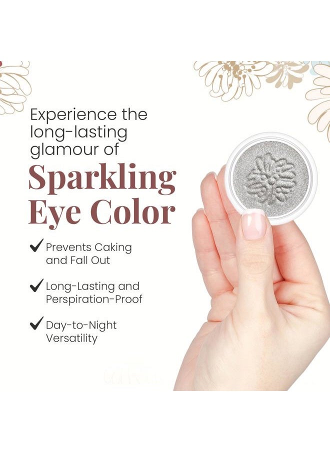 Paul & Joe - Sparkling Eye Shadow, Iridescent Eye Glitter with a Buildable Pop of Color, Smooth & Hydrating Gel-Base Eye Makeup with a Dewy Effect, Sparkling White Silver, 08 Métallisé, 0.21 oz - Image 1