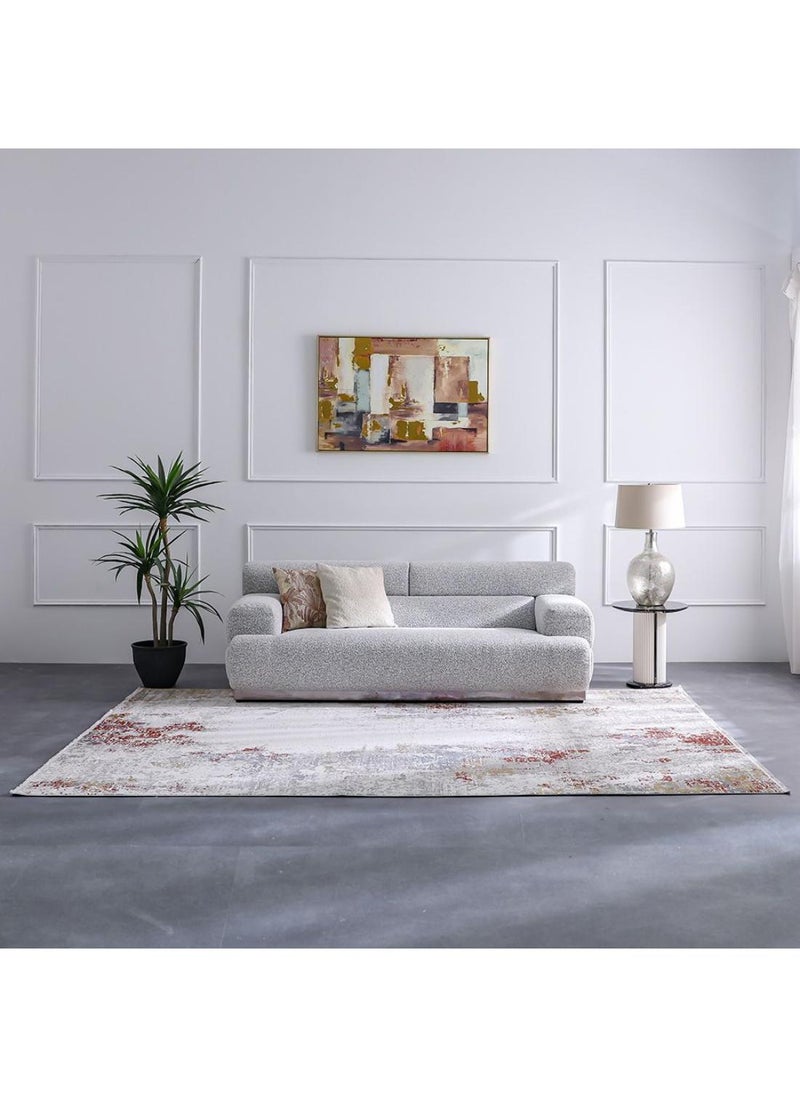 DANUBE HOME Luxura Artsilk Modern Contemporary Rug  Acrylic Area Rug Floor Covering L180xW120cm-Multi Color  - Image 5