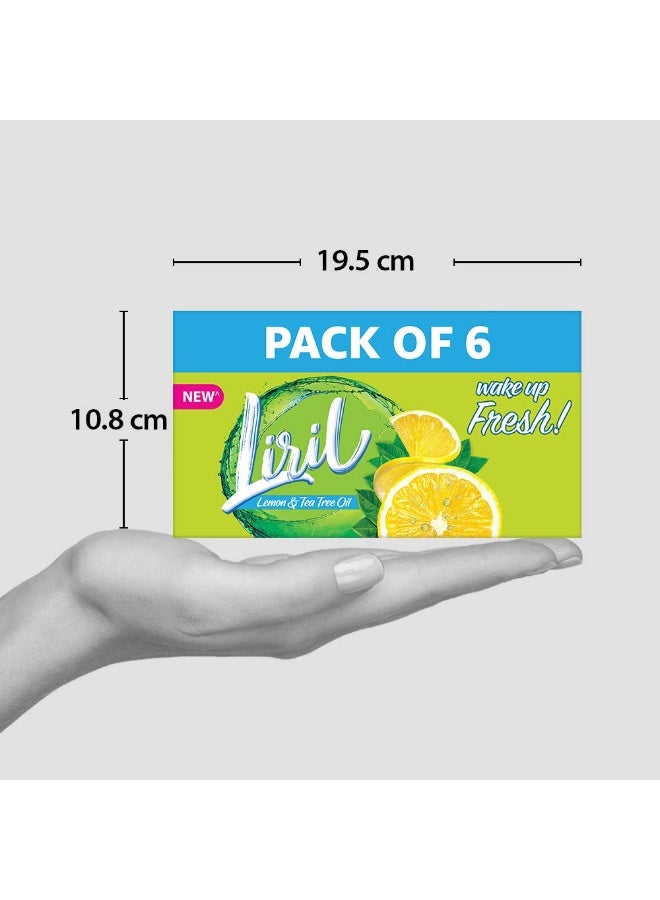 Liril Lemon & Tea Tree Oil Soap, 125 g (Pack of 6) - Image 4