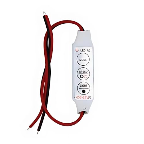 Autozap 3 Keys 12V Dimmer Single LED Strip Light Amplifier Controller 1 Pc - Image 1