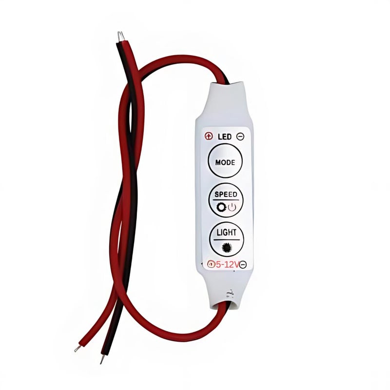 Autozap 3 Keys 12V Dimmer Single LED Strip Light Amplifier Controller 1 Pc - Image 5