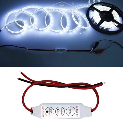 Autozap 3 Keys 12V Dimmer Single LED Strip Light Amplifier Controller 1 Pc - Image 2