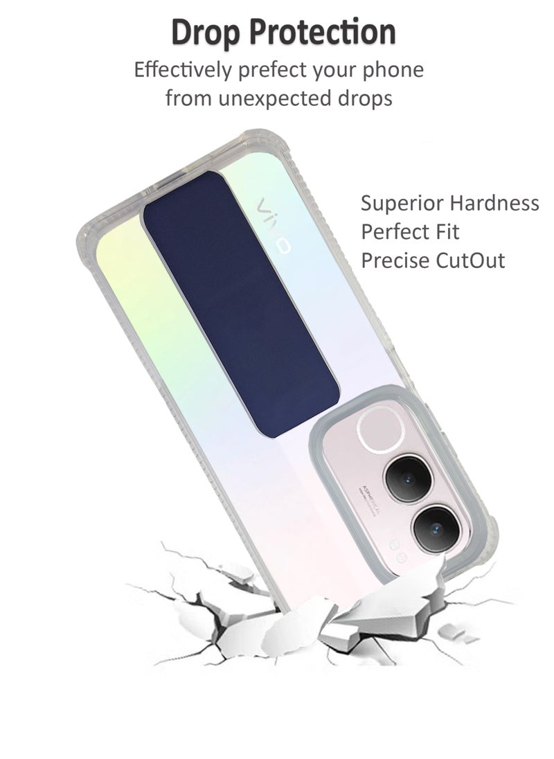Waldic - Vivo Y19s 4G Case | Designed for Vivo Y19s 4G | Slim TPU Airbag Bumper Shock Absorption Rubber Soft Silicone Case Cover Fit for Vivo Y19s 4G | Dark Blue - Image 1