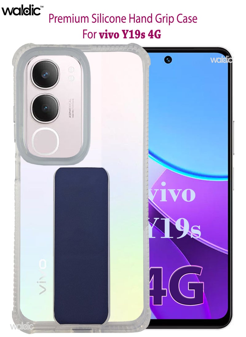 Waldic - Vivo Y19s 4G Case | Designed for Vivo Y19s 4G | Slim TPU Airbag Bumper Shock Absorption Rubber Soft Silicone Case Cover Fit for Vivo Y19s 4G | Dark Blue - Image 1