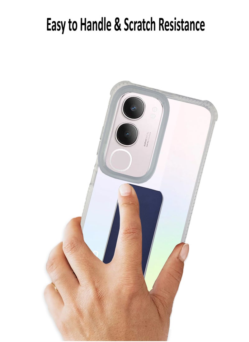 Waldic - Vivo Y19s 4G Case | Designed for Vivo Y19s 4G | Slim TPU Airbag Bumper Shock Absorption Rubber Soft Silicone Case Cover Fit for Vivo Y19s 4G | Dark Blue - Image 1
