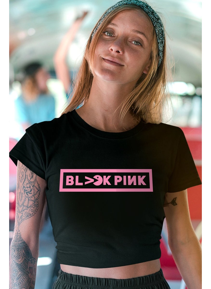 Blackpink Pac Black Short, Cut Crop Top Women's T-Shirt - pzsku/Z10FBFFB7293AE51310D3Z/45/_/1725791085/e40e2540-a503-48a6-8d6c-2835c3184531