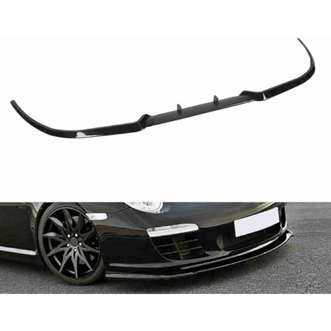 Yctze 114cm Front Bumper Lip Separator Waterproof Fadeproof Protection for Car Front Bumper, Fit for Seat (Glossy Black) - Image 2