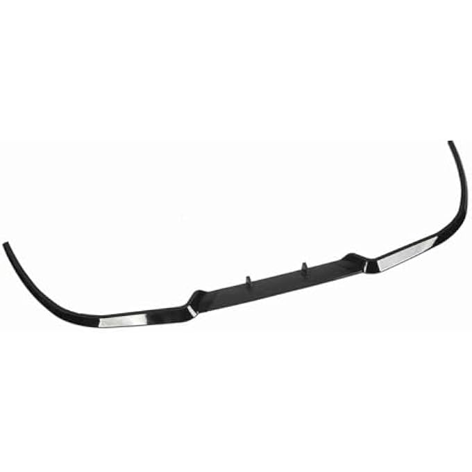 Yctze 114cm Front Bumper Lip Separator Waterproof Fadeproof Protection for Car Front Bumper, Fit for Seat (Glossy Black) - Image 1
