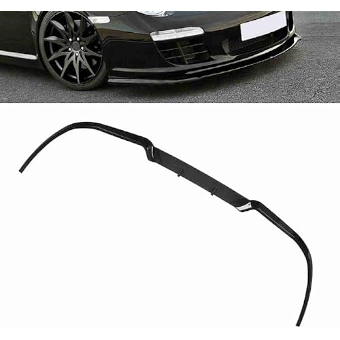 Yctze 114cm Front Bumper Lip Separator Waterproof Fadeproof Protection for Car Front Bumper, Fit for Seat (Glossy Black) - Image 5