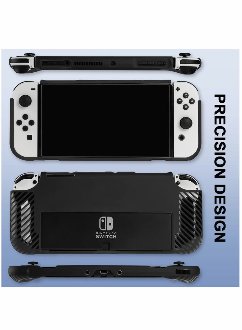 SOLARAE Protective Case for Nintendo Switch OLED, Soft TPU Slim Anti-Slip Grip Cover - Image 2
