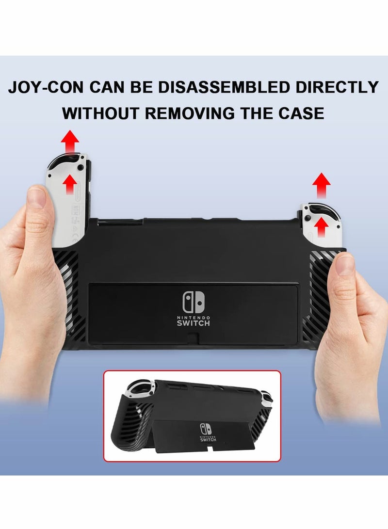 SOLARAE Protective Case for Nintendo Switch OLED, Soft TPU Slim Anti-Slip Grip Cover - Image 3