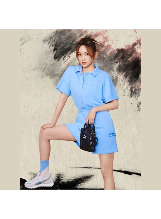 PUMA بدلة نسائية قصيرة الأكمام مع شورتات رومبر بي زد هويواو - Image 2