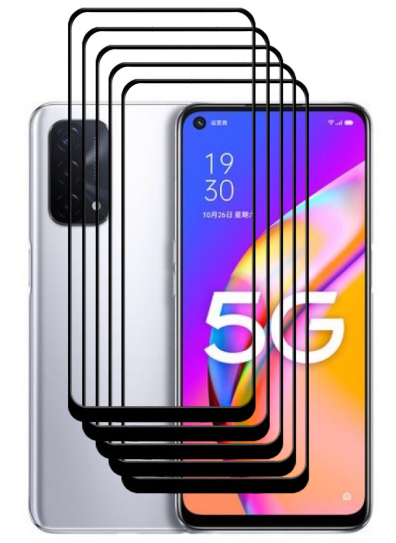 ACLIX 5 Pieces Antistatic ESD Dustproof Premium Quality High Definition Tempered Glass Screen Protector Designed For Oppo A93 5G - Image 1