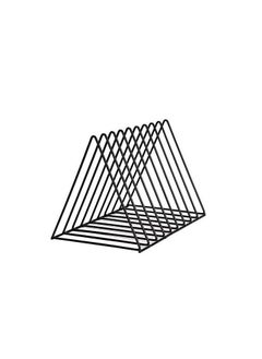 Generic Triangle Desktop Magazine Storage Rack, 9 Slot Metal Book Holder Document File Folder Stand  - Image 2