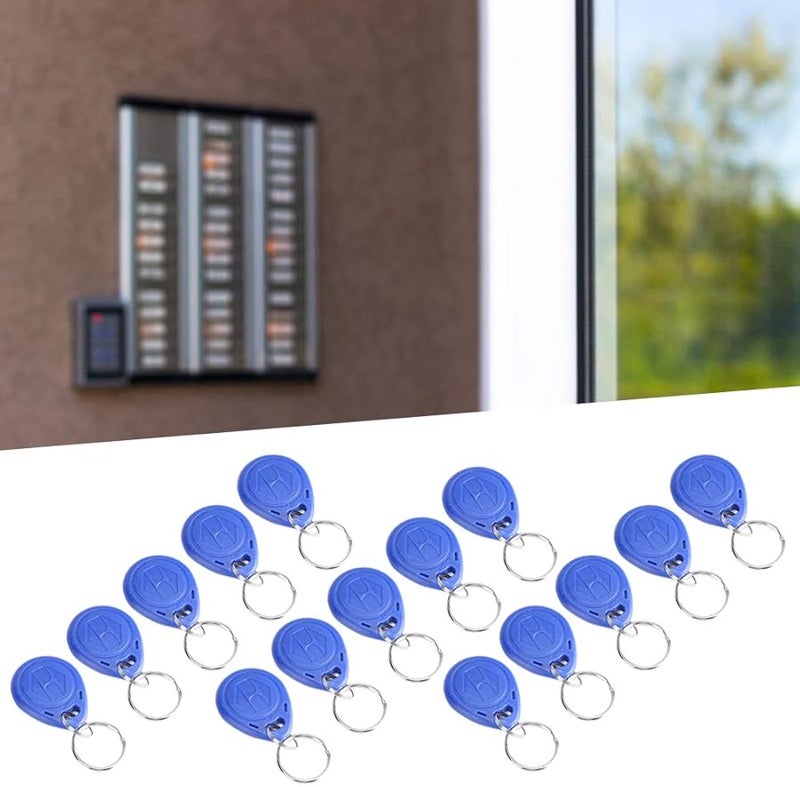 ID Size 125KHz EM4100 IC Card 50pcs Blue Door Entry Keyfob Tag for Elevator Access Keys - Image 4